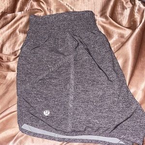 Gray hotty hot lululemon shorts